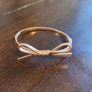 Rose gold bow cuff bracelet